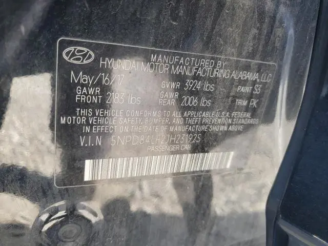 2018 HYUNDAI ELANTRA SEL  