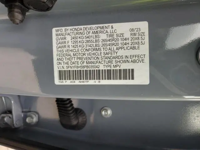 2023 HONDA PASSPORT EXL  