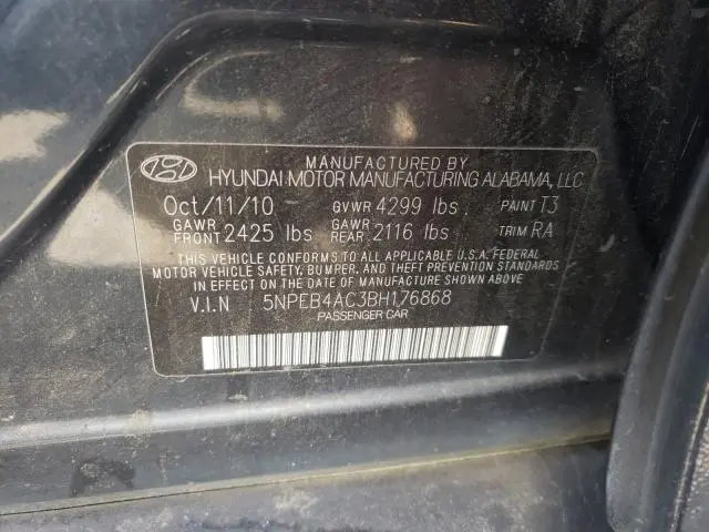 2011 HYUNDAI SONATA GLS