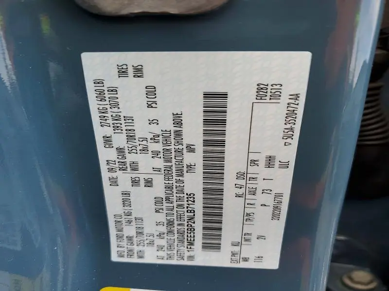 2022 FORD BRONCO BASE  