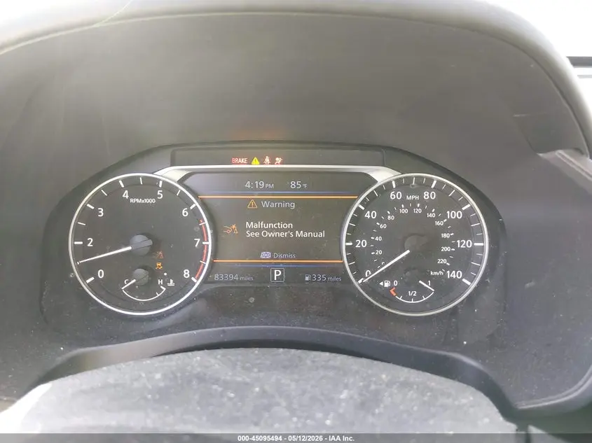 2020 NISSAN ALTIMA SR FWD
