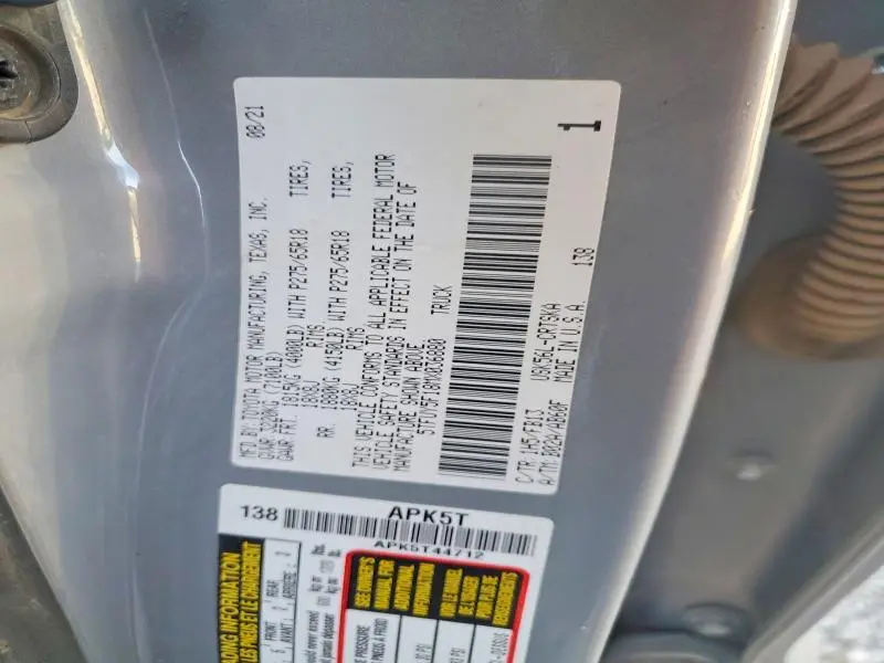 2021 TOYOTA TUNDRA DOUBLE CAB SR  