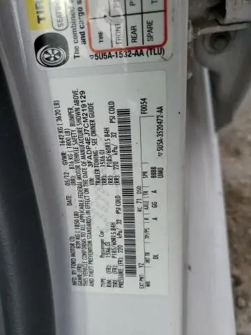 2012 FORD FIESTA SE  