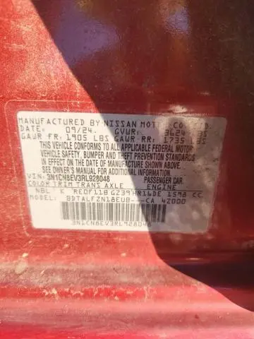 2024 NISSAN VERSA SV  