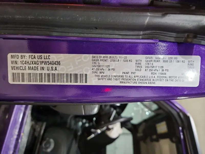 2023 JEEP WRANGLER SPORT  