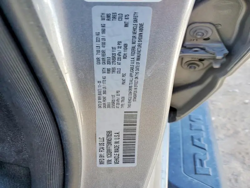 2021 RAM 1500   
