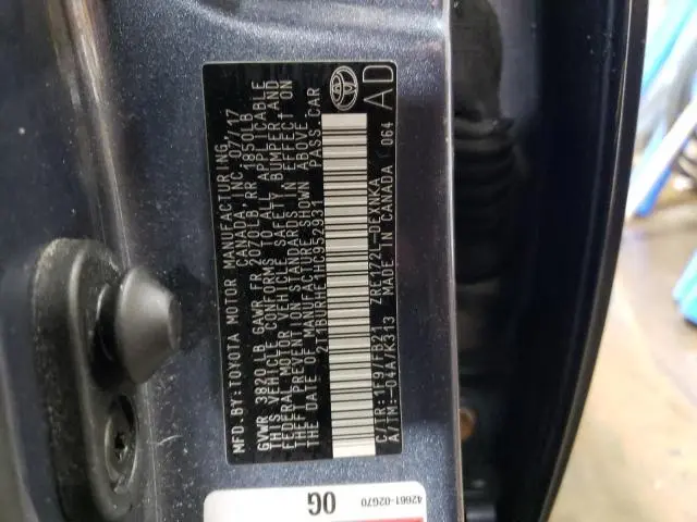 2017 TOYOTA COROLLA L  