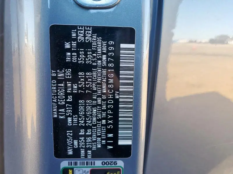 2021 KIA TELLURIDE EX  