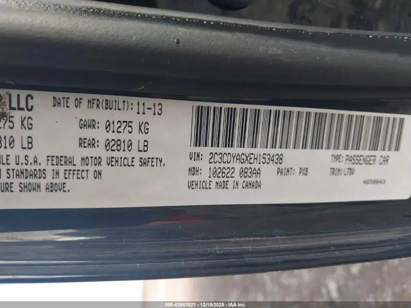 2014 DODGE CHALLENGER SXT