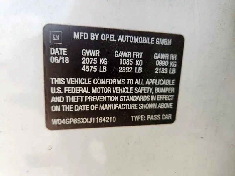 2018 BUICK REGAL ESSENCE  