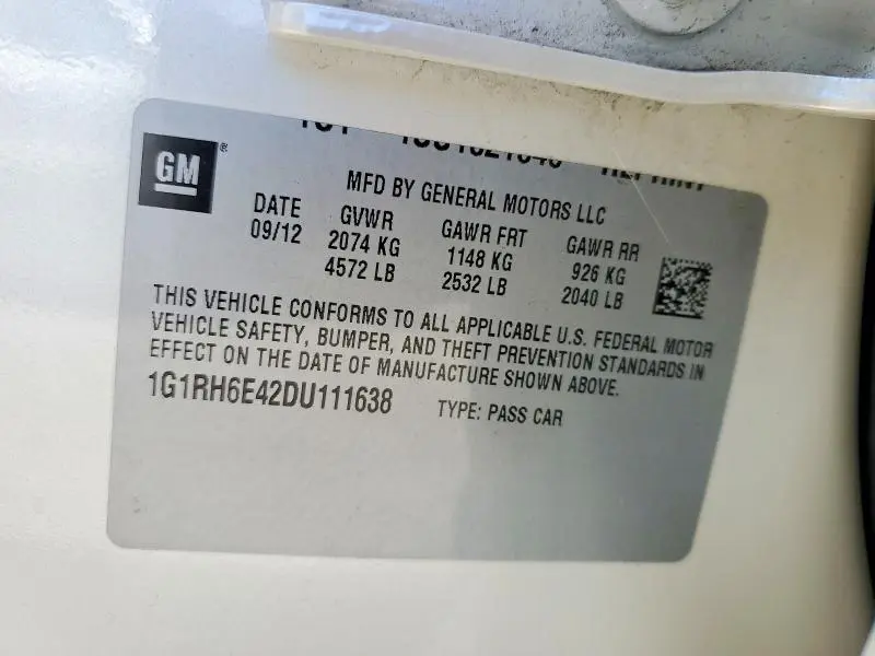 2013 CHEVROLET VOLT   