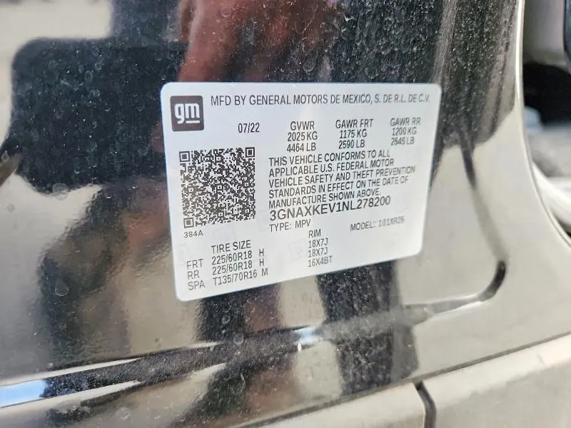 2022 CHEVROLET EQUINOX LT  