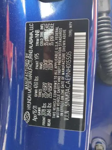 2022 HYUNDAI TUCSON SE  