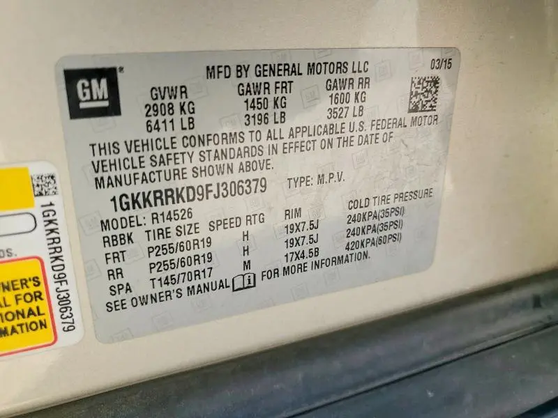 2015 GMC ACADIA SLT-1  