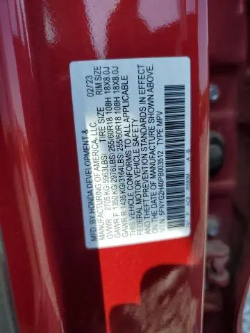 2023 HONDA PILOT EXL  