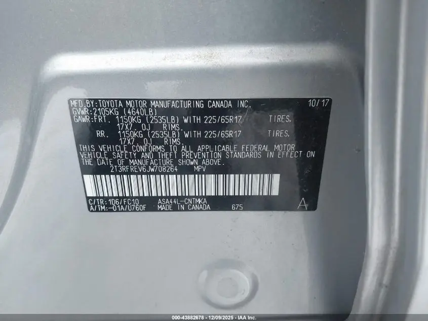 2018 TOYOTA RAV4 XLE