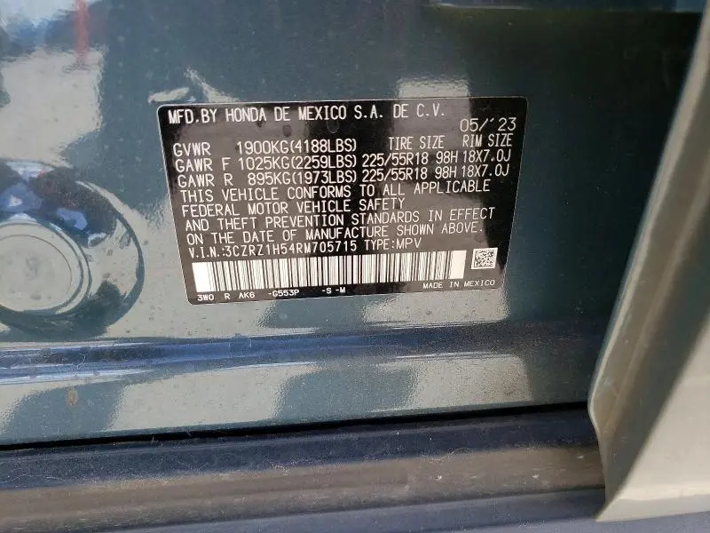 2024 HONDA HR-V SPORT  