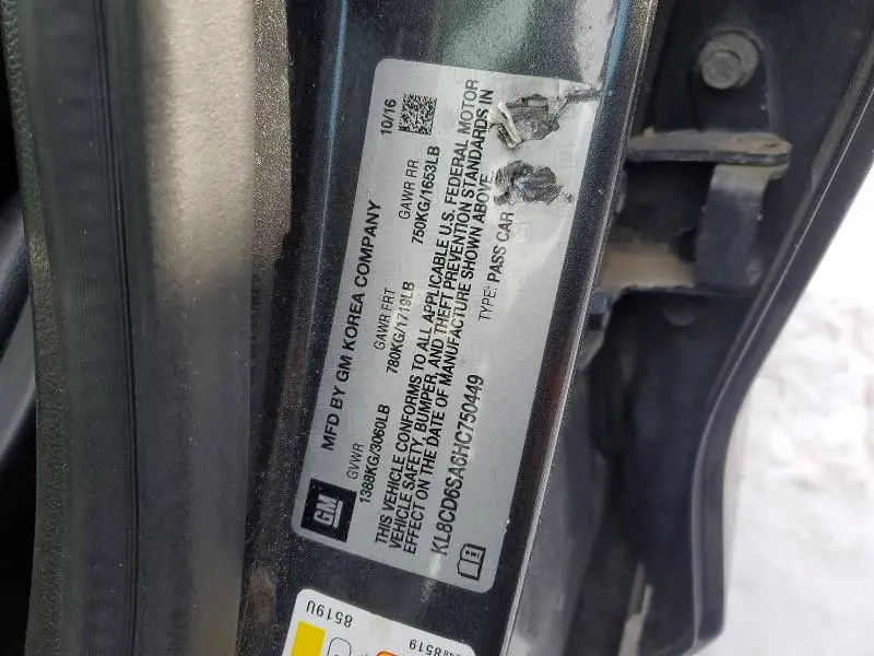 2017 CHEVROLET SPARK 1LT  