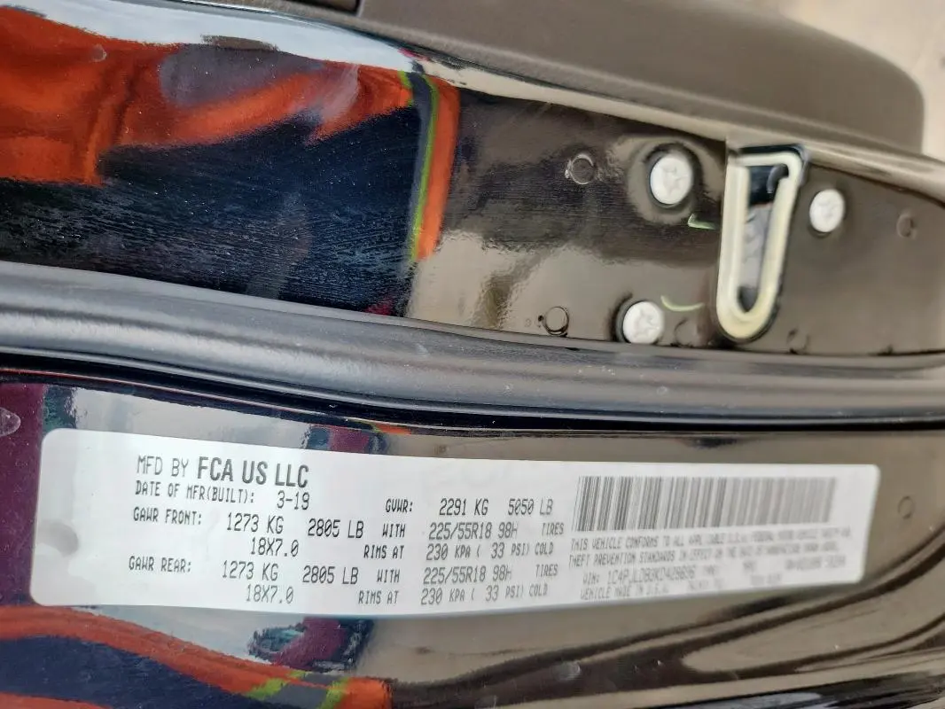 2019 JEEP CHEROKEE LIMITED  