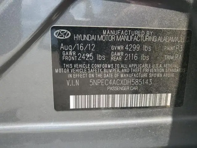 2013 HYUNDAI SONATA SE  