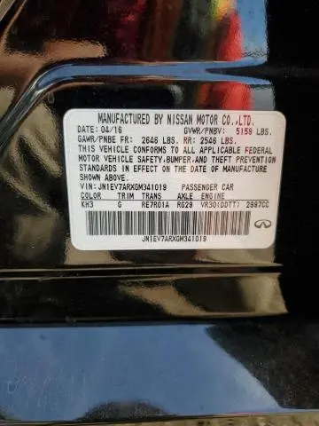 2016 INFINITI Q50 PREMIUM  