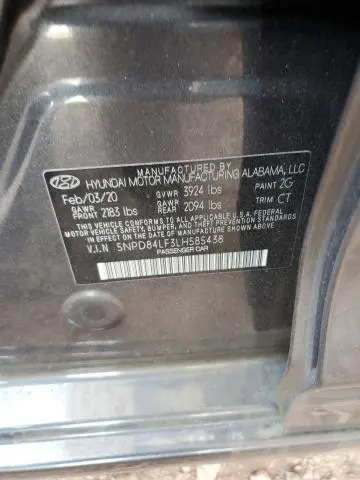 2020 HYUNDAI ELANTRA SEL  