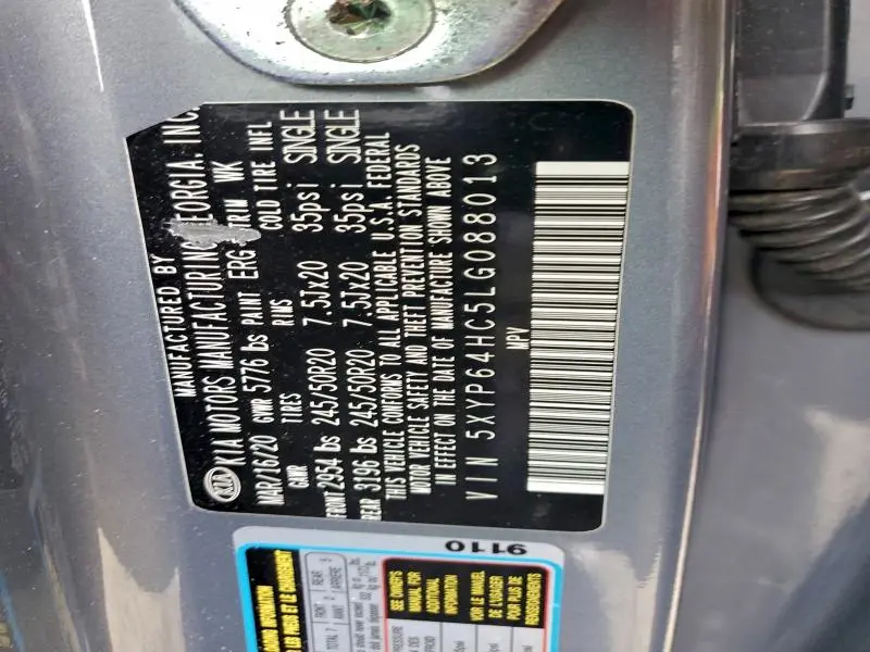 2020 KIA TELLURIDE S  