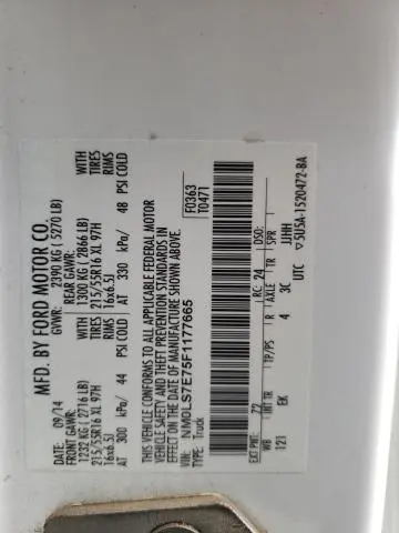 2015 FORD TRANSIT CONNECT XL
