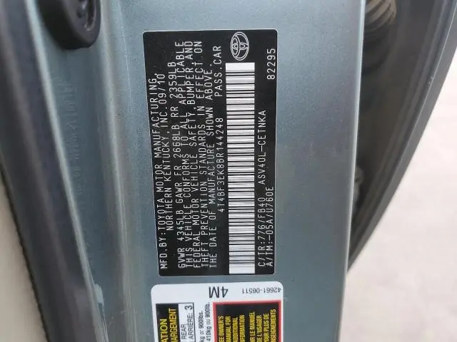 2011 TOYOTA CAMRY BASE  