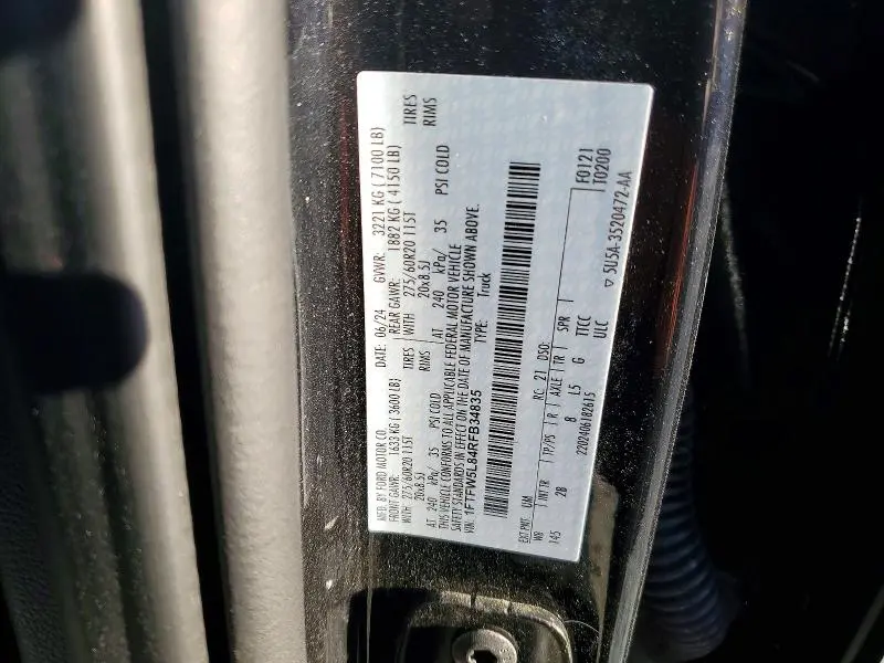 2024 FORD F150 LARIAT  