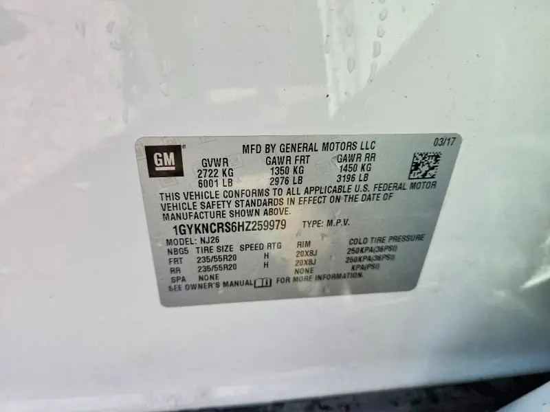 2017 CADILLAC XT5 PREMIUM LUXURY  