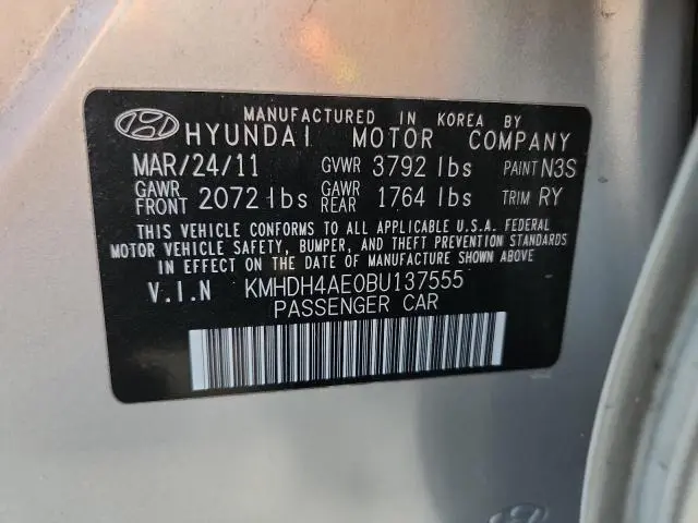 2011 HYUNDAI ELANTRA GLS  