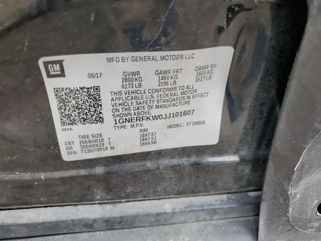 2018 CHEVROLET TRAVERSE LS  