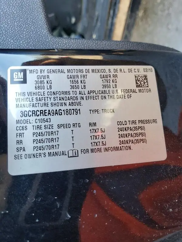 2010 CHEVROLET SILVERADO C1500 LS  