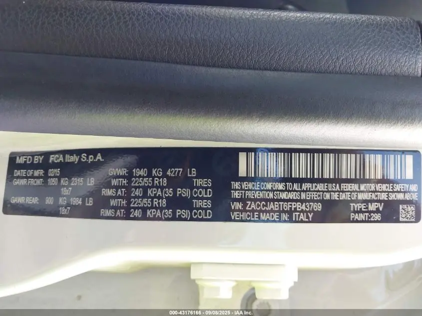 2015 JEEP RENEGADE LATITUDE