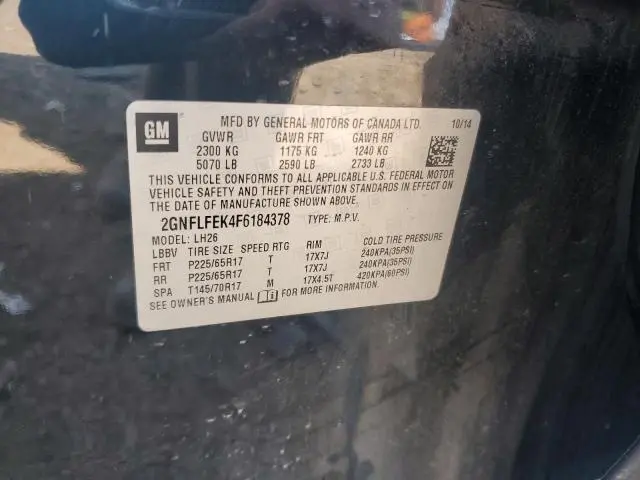 2015 CHEVROLET EQUINOX LT  