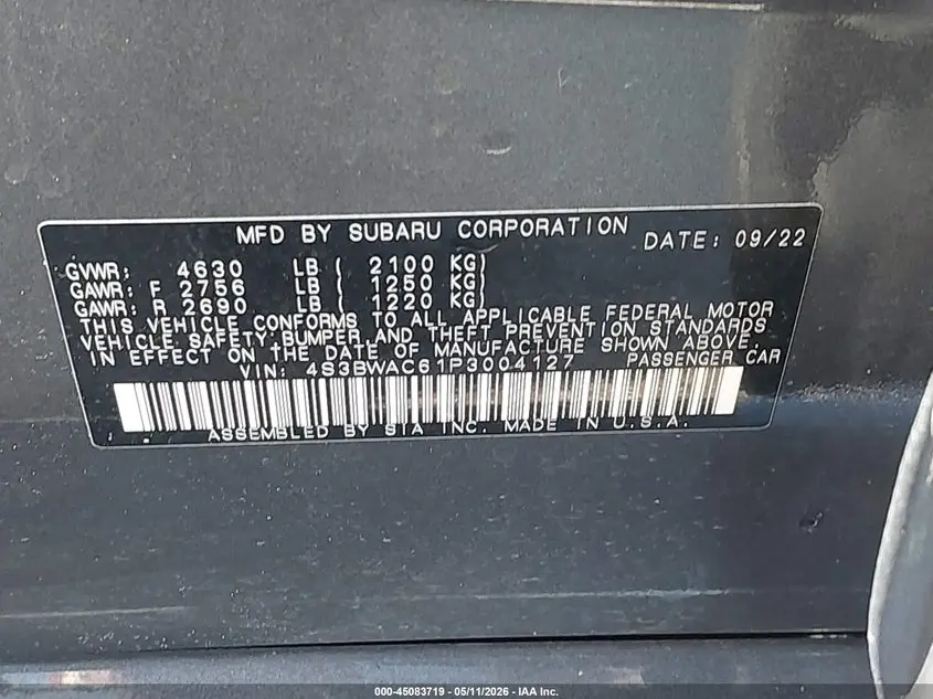 2023 SUBARU LEGACY PREMIUM