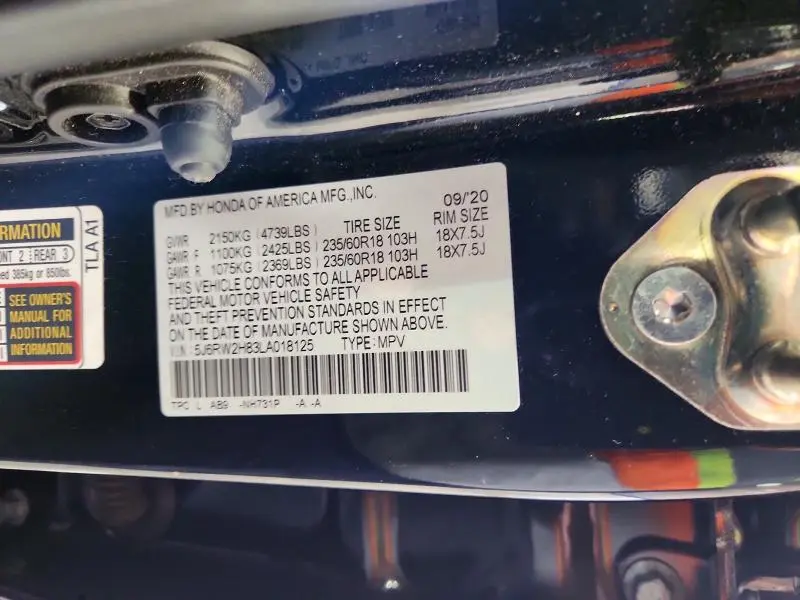 2020 HONDA CR-V EXL  