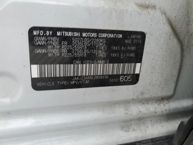 2020 MITSUBISHI OUTLANDER SE  