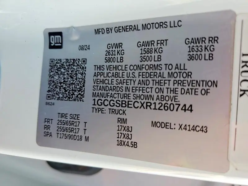 2024 CHEVROLET COLORADO   