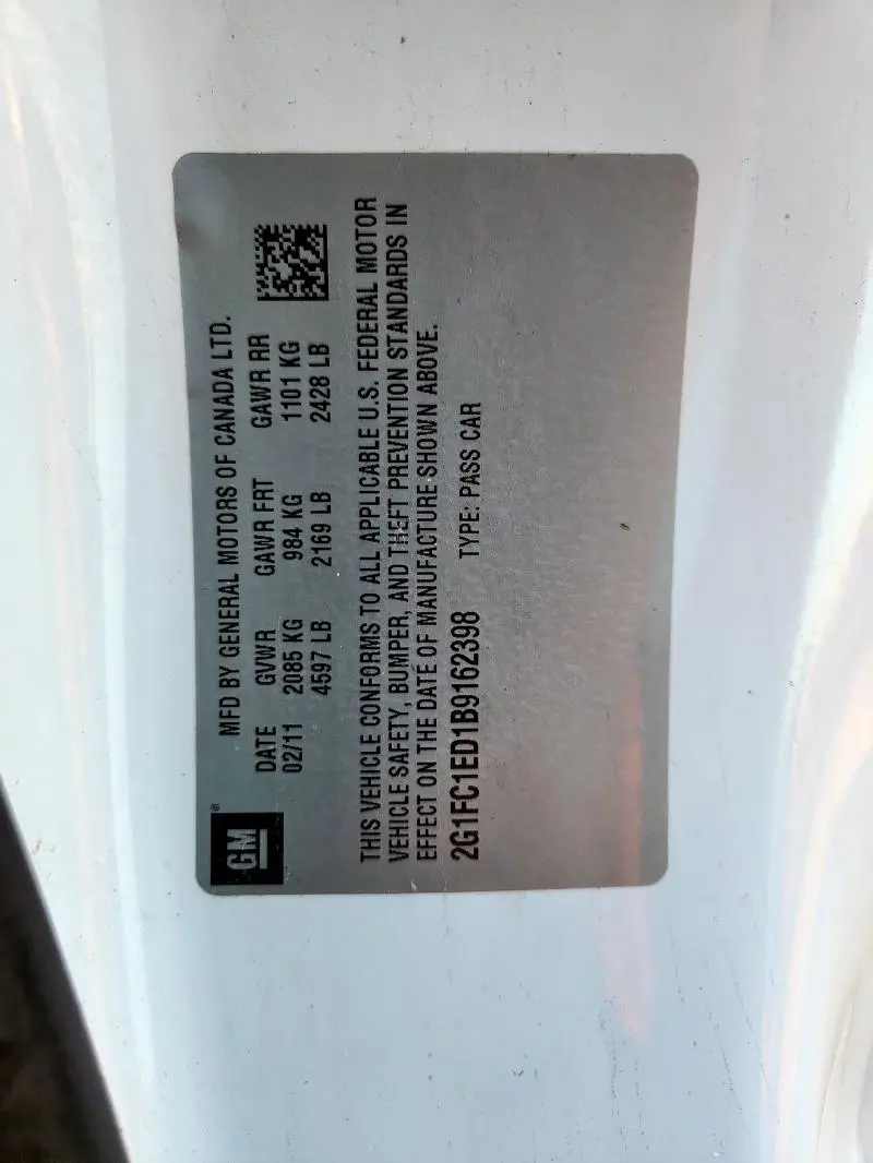 2011 CHEVROLET CAMARO LT  