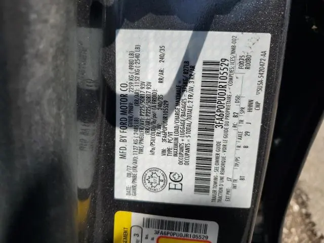2018 FORD FUSION SE PHEV  