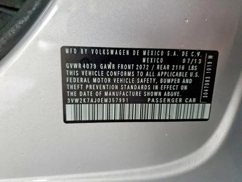 2014 VOLKSWAGEN JETTA BASE  