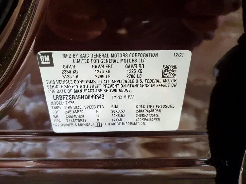 2022 BUICK ENVISION AVENIR  