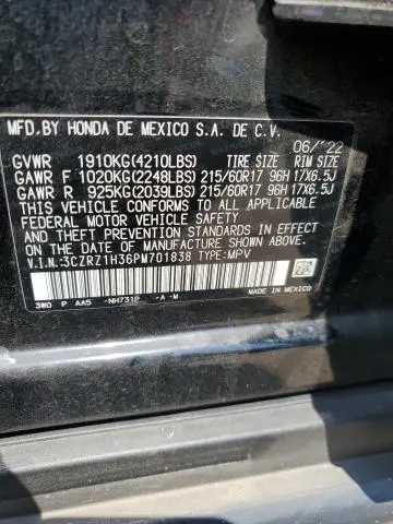 2023 HONDA HR-V LX  