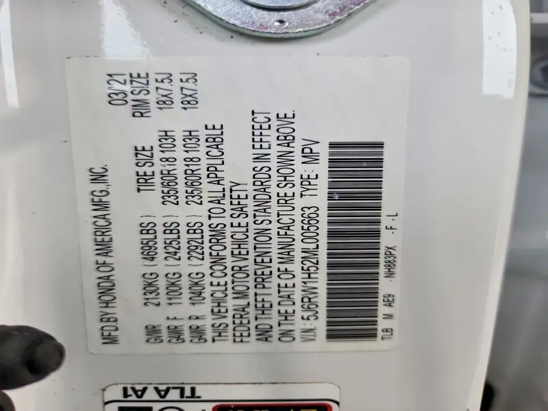 2021 HONDA CR-V EX  