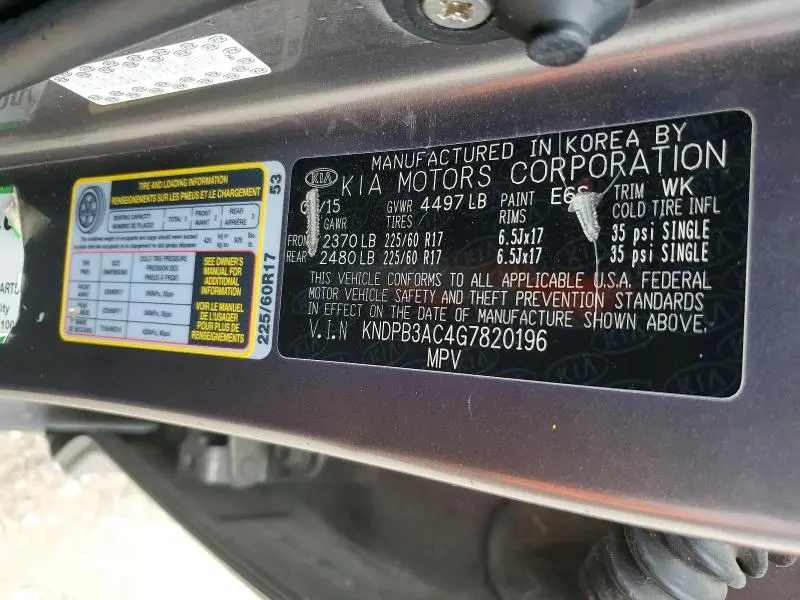 2016 KIA SPORTAGE LX  