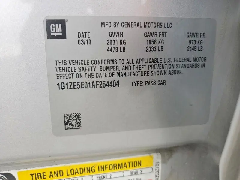2010 CHEVROLET MALIBU LTZ  