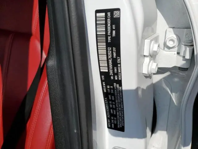 2020 ALFA ROMEO GIULIA   