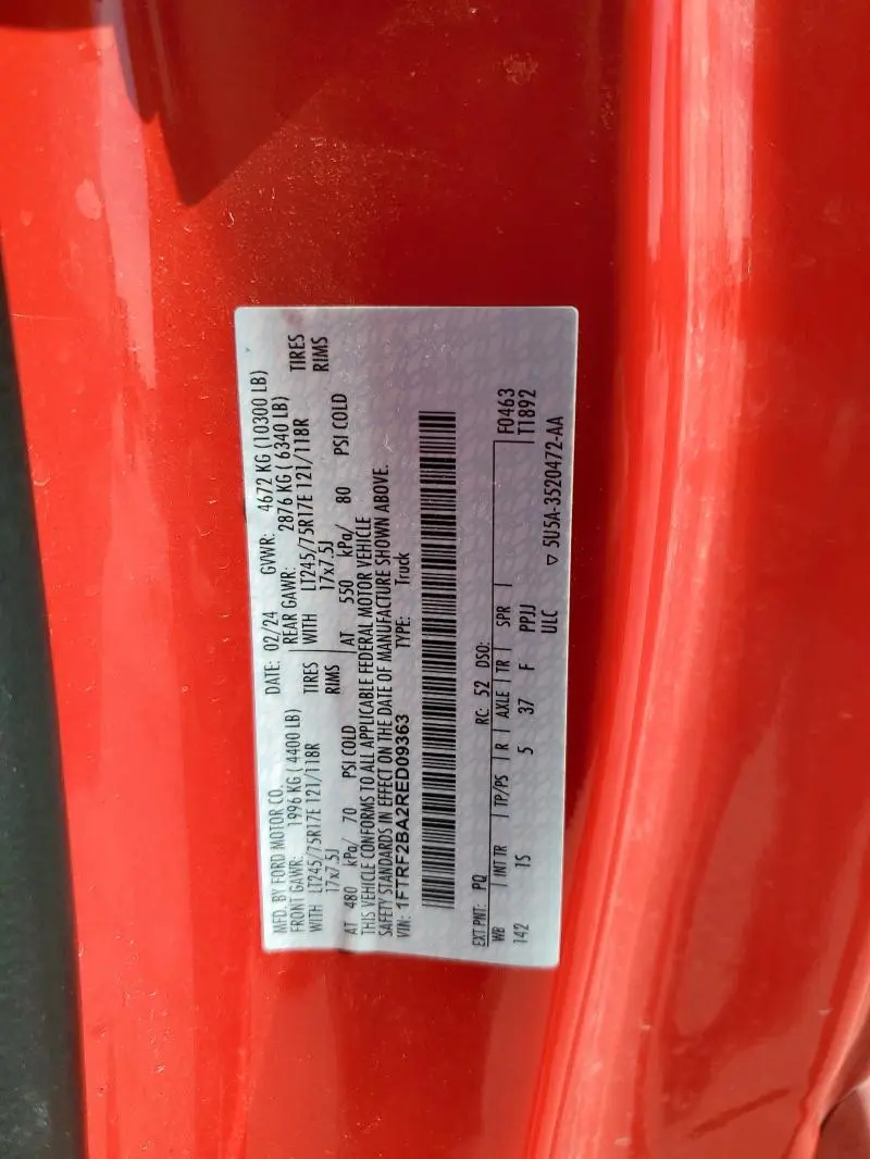 2024 FORD F250 SUPER DUTY  